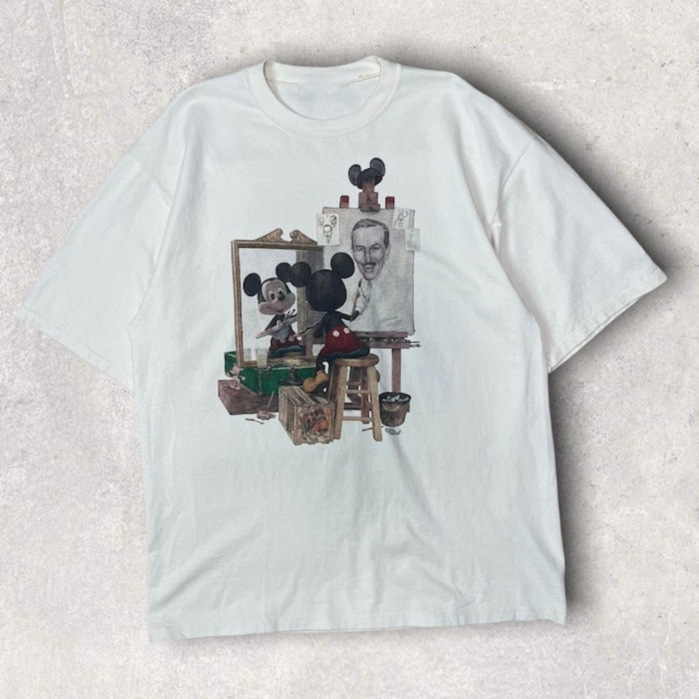 Disney Mickey Norman Rockwell Parody T Shirt